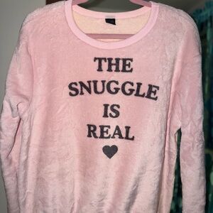 Cozy Pink Sweater - The Snuggle Is Real